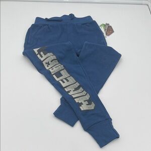 Mad Engine Kids Blue Jogger Minecraft Pants